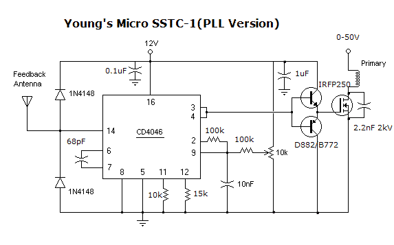 谁有cd4046锁相环tc的频率计算器或公式