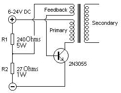 高壓包驅動電路圖用論壇的2n3055電路驅動高壓包製作的30w特斯拉線圈